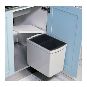 פח אשפה נשלף (2X7.5L) 15L