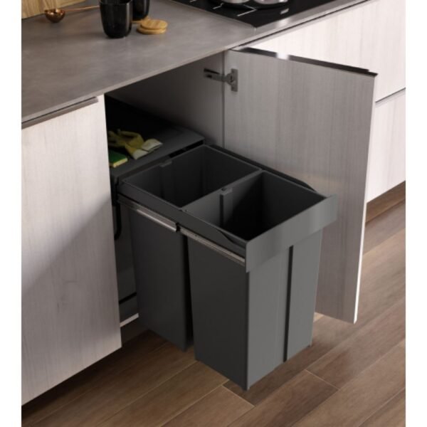 ⁦פח אשפה נשלף (2X29L) 58L⁩ – תמונה ⁦2⁩